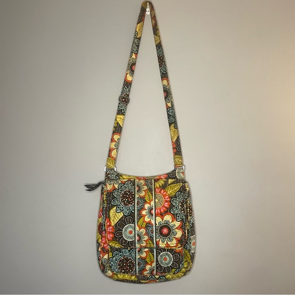 Vera Bradley Crossbody Bag Mid Medium Size Colorful Pattern Crossbody Purse - Picture 2 of 9